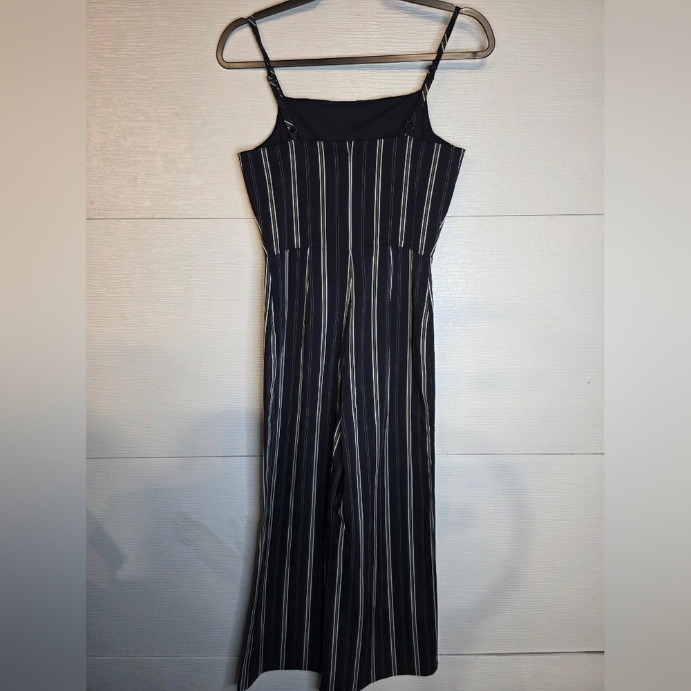 cupcakes & cashmere Navy and White Striped Jumpsuit - Picture 3 of 5